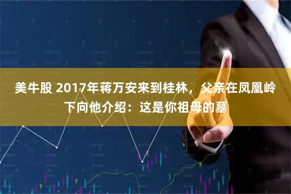 美牛股 2017年蒋万安来到桂林，父亲在凤凰岭下向他介绍：这是你祖母的墓