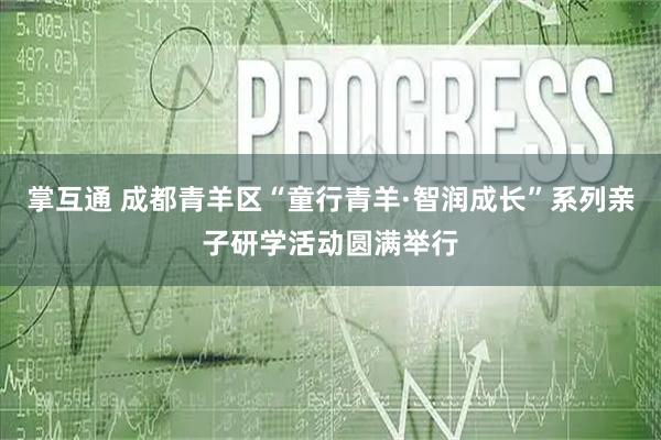 掌互通 成都青羊区“童行青羊·智润成长”系列亲子研学活动圆满举行